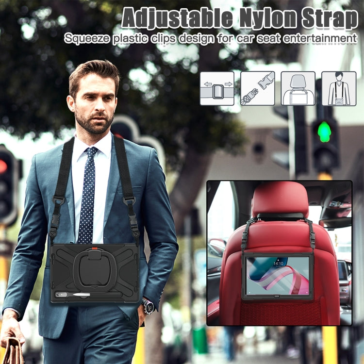 For Lenovo Pad Pro 2022 11.2 inch Silicone + PC Protective Tablet Case(Black) - Lenovo by PMC TechLife | Online Shopping South Africa | PMC TechLife | Buy Now Pay Later Mobicred
