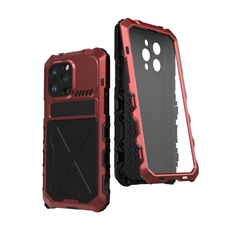 For iPhone 14 Plus R-JUST Life Waterproof Dustproof Shockproof Phone Case(Red) - iPhone 14 Plus Cases by R-JUST | Online Shopping South Africa | PMC TechLife | Buy Now Pay Later Mobicred
