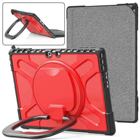 For MicroSoft Surface Pro 9 / 10 / 11 Handle Rotatable Kickstand Shockproof Tablet Case(Red) - Others by PMC Jewellery | Online Shopping South Africa | PMC Jewellery | Buy Now Pay Later Mobicred