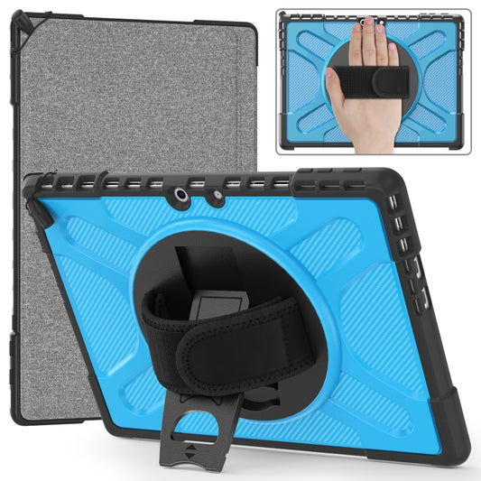 For MicroSoft Surface Pro 9 / 10 / 11 Rotatable Kickstand Grip Shockproof Tablet Case(Blue) - Others by PMC Jewellery | Online Shopping South Africa | PMC Jewellery | Buy Now Pay Later Mobicred