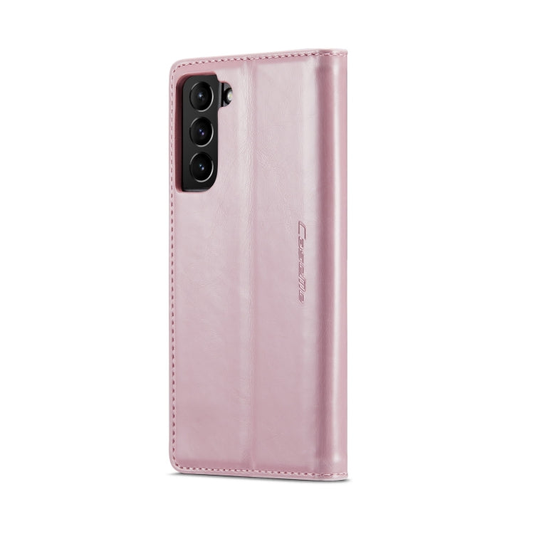 For Samsung Galaxy S21+ 5G CaseMe 003 Crazy Horse Texture Leather Phone Case(Rose Gold) - Galaxy S21+ 5G Cases by CaseMe | Online Shopping South Africa | PMC Jewellery | Buy Now Pay Later Mobicred