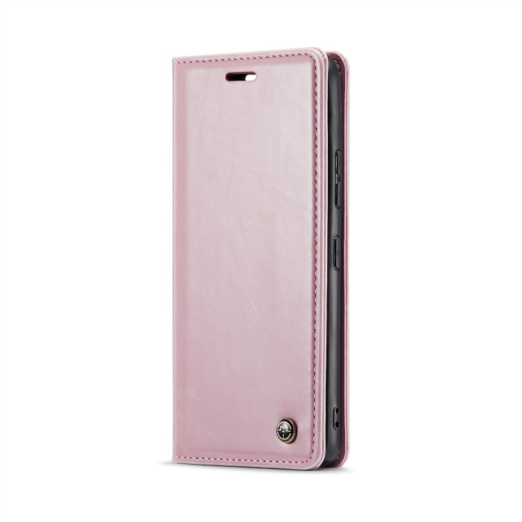 For Samsung Galaxy S22 5G CaseMe 003 Crazy Horse Texture Leather Phone Case(Rose Gold) - Galaxy S22 5G Cases by CaseMe | Online Shopping South Africa | PMC Jewellery | Buy Now Pay Later Mobicred