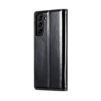 For Samsung Galaxy S22+ 5G CaseMe 003 Crazy Horse Texture Leather Phone Case(Black) - Galaxy S22+ 5G Cases by CaseMe | Online Shopping South Africa | PMC Jewellery | Buy Now Pay Later Mobicred