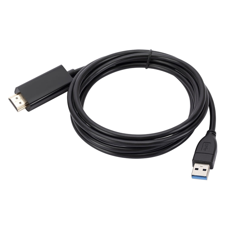 USB3.0 to HDMI Conversion Cable, Length 1.8m(Black) - Cable by PMC Jewellery | Online Shopping South Africa | PMC Jewellery | Buy Now Pay Later Mobicred