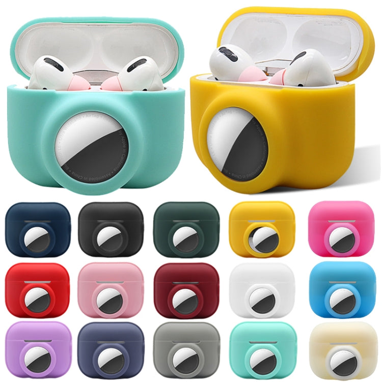 For AirPods Pro 2 / AirTag 2 in 1 Shockproof Full Coverage Silicone Protective Case(Pink) - For AirPods Pro 2 by PMC Jewellery | Online Shopping South Africa | PMC Jewellery | Buy Now Pay Later Mobicred