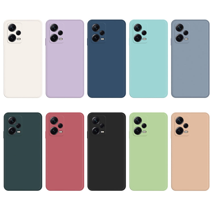 For Xiaomi Redmi Note 12 Pro+ China Imitation Liquid Silicone Straight Edge Phone Case(Blue) - Note 12 Pro+ Cases by PMC TechLife | Online Shopping South Africa | PMC TechLife