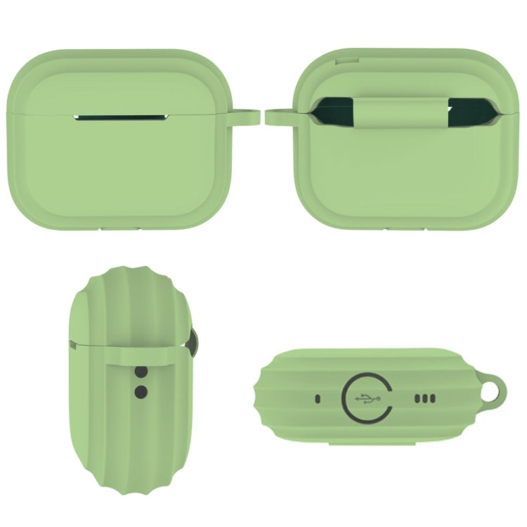 For AirPods Pro 2 Striped Shockproof Earphone Case(Blue) - For AirPods Pro 2 by PMC Jewellery | Online Shopping South Africa | PMC Jewellery | Buy Now Pay Later Mobicred