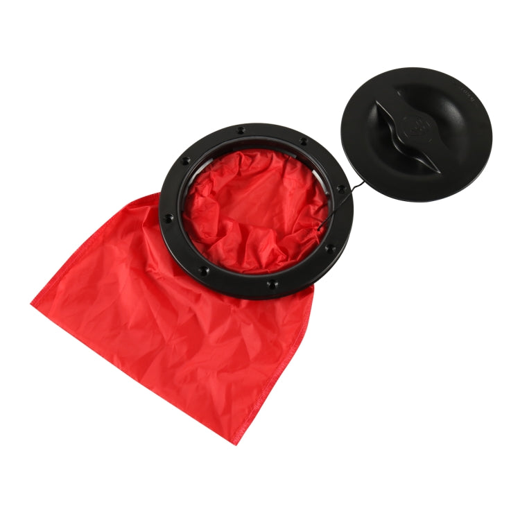 A6651-01 Universal 6 inch Round Deck Hatch Cover with Red Mesh Pocket - Marine Accessories & Parts by PMC Jewellery | Online Shopping South Africa | PMC Jewellery | Buy Now Pay Later Mobicred