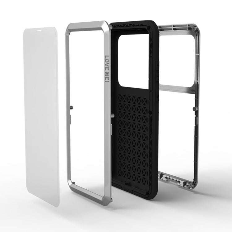 For Galaxy S20 Ultra LOVE MEI Metal Shockproof Waterproof Dustproof Protective Case(Silver) - free shipping - PMC TechLife - Order now!