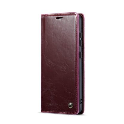 For Samsung Galaxy A30s／A50s／A50 CaseMe 003 Crazy Horse Texture Leather Phone Case(Wine Red) - Galaxy Phone Cases by CaseMe | Online Shopping South Africa | PMC Jewellery | Buy Now Pay Later Mobicred