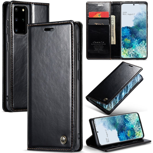 For Samsung Galaxy S20+ CaseMe 003 Crazy Horse Texture Leather Phone Case(Black) - Galaxy Phone Cases by CaseMe | Online Shopping South Africa | PMC Jewellery | Buy Now Pay Later Mobicred