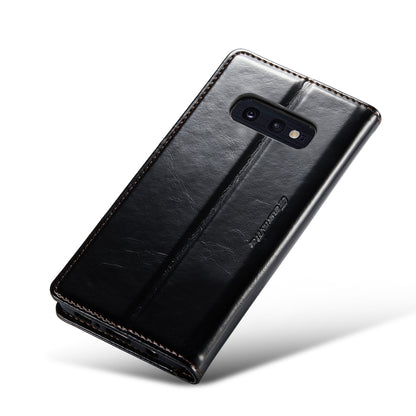 For Samsung Galaxy S10e CaseMe 003 Crazy Horse Texture Leather Phone Case(Black) - Galaxy Phone Cases by CaseMe | Online Shopping South Africa | PMC Jewellery | Buy Now Pay Later Mobicred