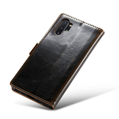 For Samsung Galaxy Note10+ CaseMe 003 Crazy Horse Texture Leather Phone Case(Coffee) - Galaxy Phone Cases by CaseMe | Online Shopping South Africa | PMC Jewellery | Buy Now Pay Later Mobicred