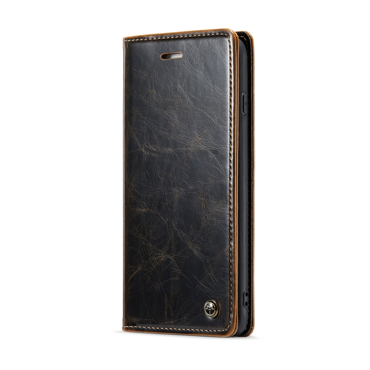 For iPhone 6 Plus/7 Plus/8 Plus CaseMe 003 Crazy Horse Texture Leather Phone Case(Coffee) - More iPhone Cases by CaseMe | Online Shopping South Africa | PMC Jewellery | Buy Now Pay Later Mobicred