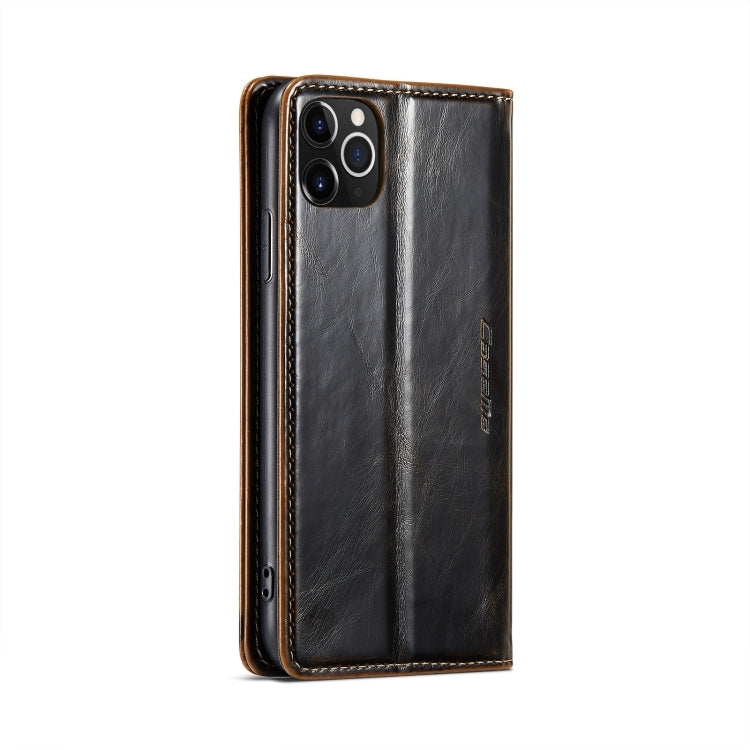 For iPhone 11 Pro CaseMe 003 Crazy Horse Texture Leather Phone Case(Coffee) - iPhone 11 Pro Cases by CaseMe | Online Shopping South Africa | PMC Jewellery | Buy Now Pay Later Mobicred