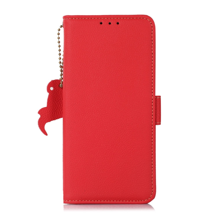 For Nokia X30 5G Side-Magnetic TJ Genuine Leather RFID Phone Case(Red) - Nokia Cases by PMC TechLife | Online Shopping South Africa | PMC TechLife | Buy Now Pay Later Mobicred