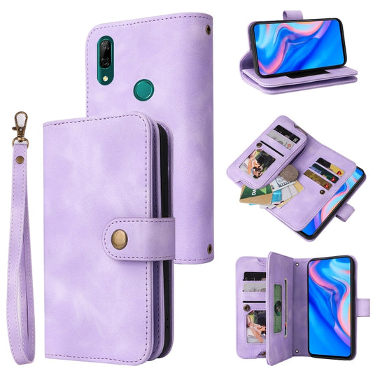 For Huawei P Smart Z Multifunctional Card Slot Zipper Wallet Leather Phone Case(Purple) - Huawei Cases by PMC Jewellery | Online Shopping South Africa | PMC Jewellery | Buy Now Pay Later Mobicred