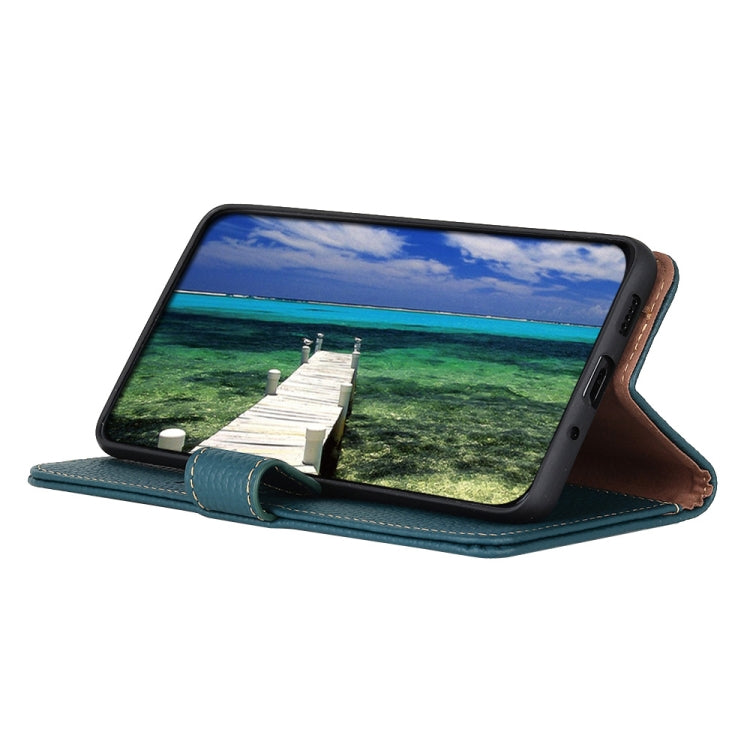 For Nokia X30 5G KHAZNEH Litchi Genuine Leather Phone Case(Green) - Nokia Cases by PMC TechLife | Online Shopping South Africa | PMC TechLife | Buy Now Pay Later Mobicred