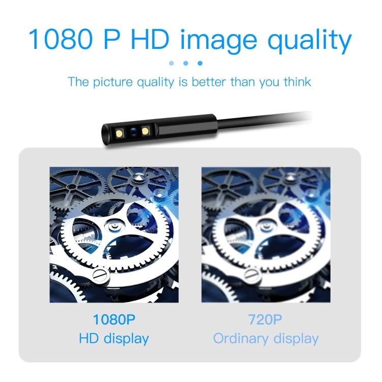 P100 8mm Side 2.4 inch HD Handheld Endoscope Hardlinewith with LCD Screen, Length:15m -  by PMC TechLife | Online Shopping South Africa | PMC TechLife | Buy Now Pay Later Mobicred