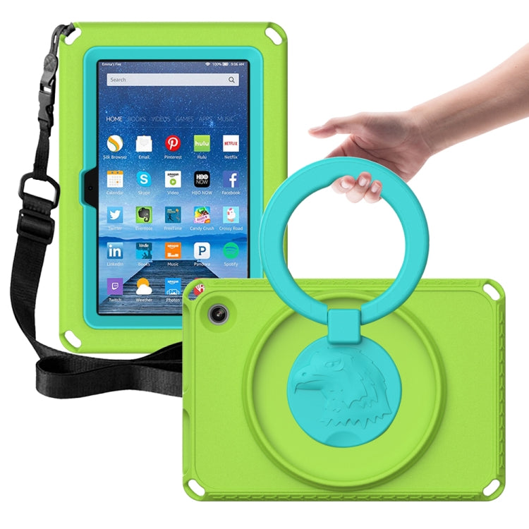 For Amazon Kindle Fire HD7 2022 EVA + PC Shockproof Tablet Case with Waterproof Frame(Grass Green) - Amazon by PMC TechLife | Online Shopping South Africa | PMC TechLife | Buy Now Pay Later Mobicred