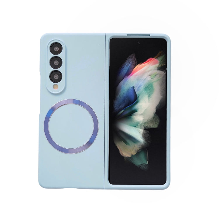 For Samsung Galaxy Z Fold4 Skin Feel MagSafe Magnetic Phone Case(Blue) - Galaxy Z Fold4 5G Cases by PMC TechLife | Online Shopping South Africa | PMC TechLife