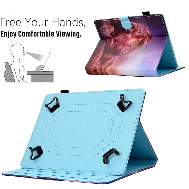 For 10 inch Tablet Electric Pressed TPU Leather Tablet Case(Lion King) - 10 - 11 inch by PMC TechLife | Online Shopping South Africa | PMC TechLife | Buy Now Pay Later Mobicred