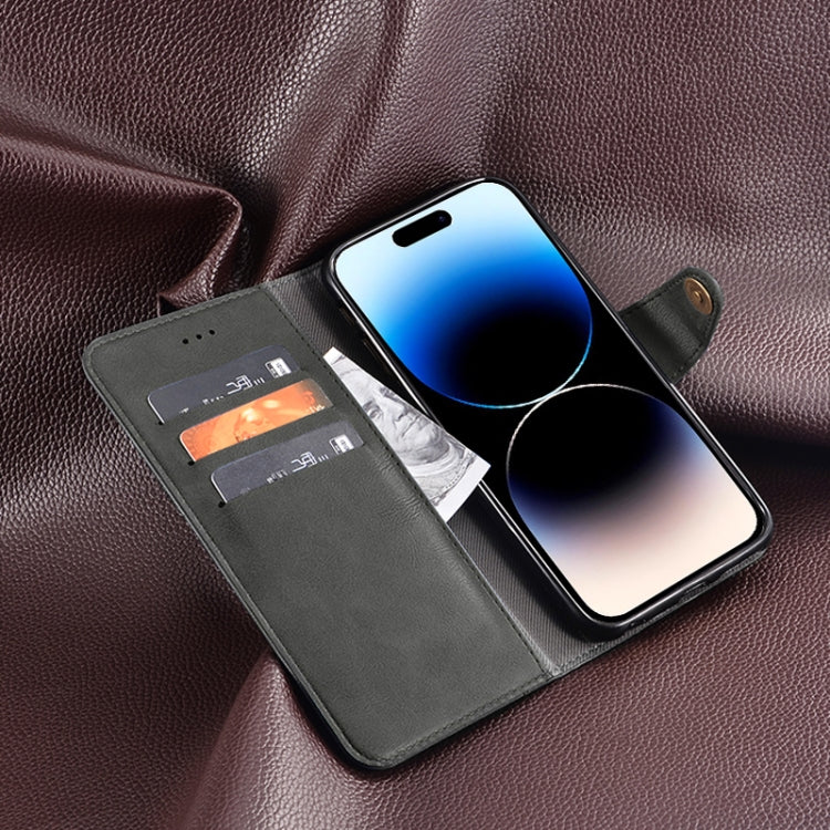 For Oukitel C19 Pro idewei Retro Texture Leather Phone Case(Black) - More Brand by idewei | Online Shopping South Africa | PMC Jewellery | Buy Now Pay Later Mobicred