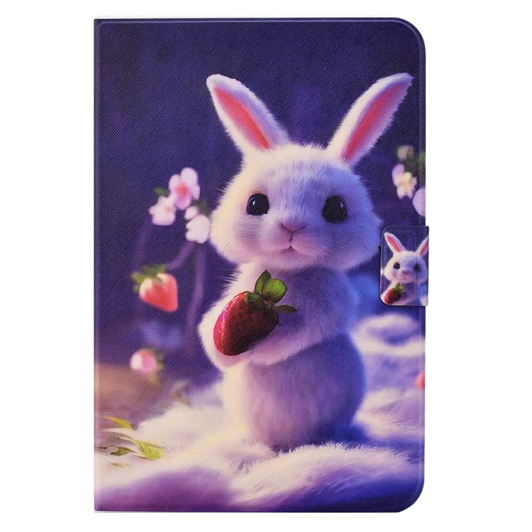 For Lenovo M10 Plus Electric Pressed TPU Smart Leather Tablet Case(Strawberry Bunny) - Lenovo by PMC TechLife | Online Shopping South Africa | PMC TechLife | Buy Now Pay Later Mobicred