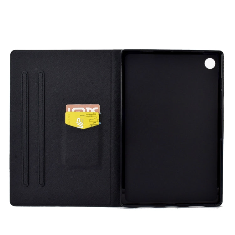 For Lenovo M10 Plus Electric Pressed TPU Smart Leather Tablet Case(Strawberry Bunny) - Lenovo by PMC TechLife | Online Shopping South Africa | PMC TechLife | Buy Now Pay Later Mobicred