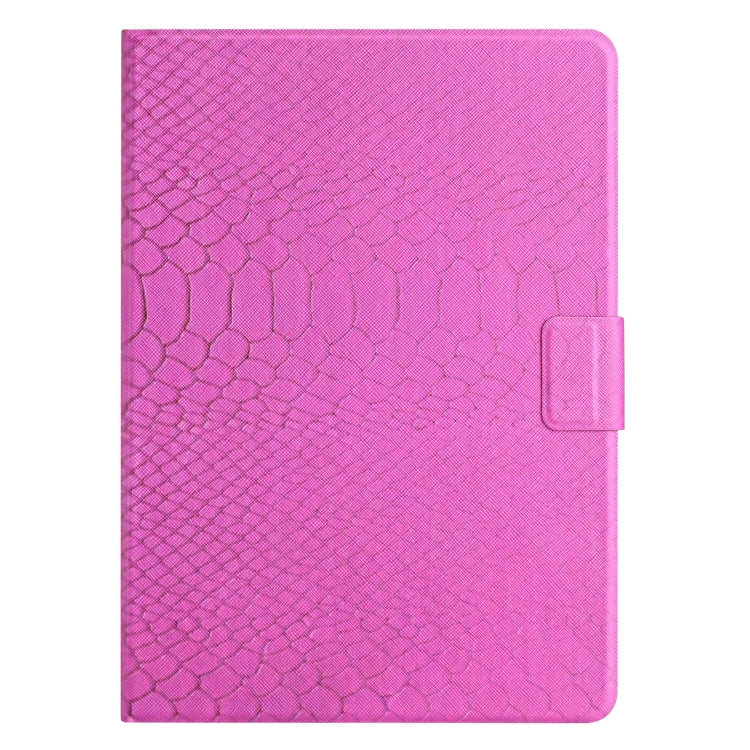 For Lenovo Tab M10 HD 2nd Gen Solid Color Crocodile Texture Leather Smart Tablet Case(Rose Red) - Lenovo by PMC TechLife | Online Shopping South Africa | PMC TechLife | Buy Now Pay Later Mobicred