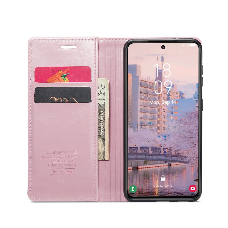 For Samsung Galaxy S23+ 5G CaseMe 003 Crazy Horse Texture Leather Phone Case(Rose Gold) - Galaxy S23+ 5G Cases by CaseMe | Online Shopping South Africa | PMC Jewellery | Buy Now Pay Later Mobicred