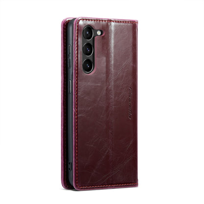 For Samsung Galaxy S23+ 5G CaseMe 003 Crazy Horse Texture Leather Phone Case(Red) - Galaxy S23+ 5G Cases by CaseMe | Online Shopping South Africa | PMC Jewellery | Buy Now Pay Later Mobicred