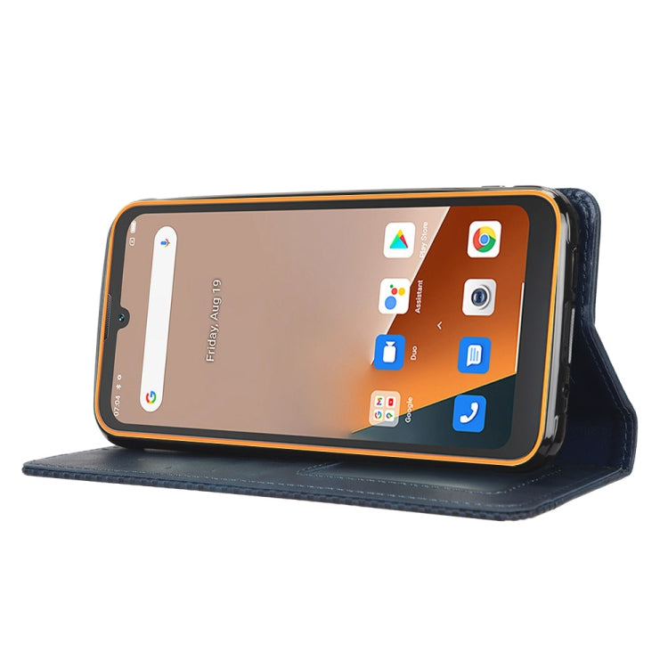For Blackview BV5200 Magnetic Buckle Retro Texture Leather Phone Case(Blue) - More Brand by PMC Jewellery | Online Shopping South Africa | PMC Jewellery | Buy Now Pay Later Mobicred