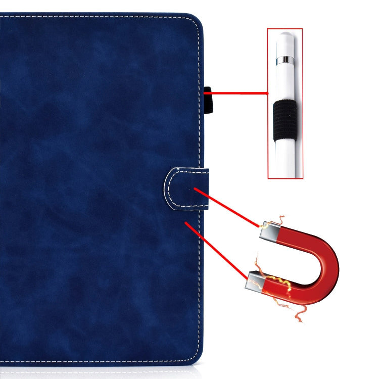 For Amazon Kindle Youth Version 2022 Cowhide Texture Smart Leather Tablet Case(Blue) - Amazon by PMC TechLife | Online Shopping South Africa | PMC TechLife | Buy Now Pay Later Mobicred