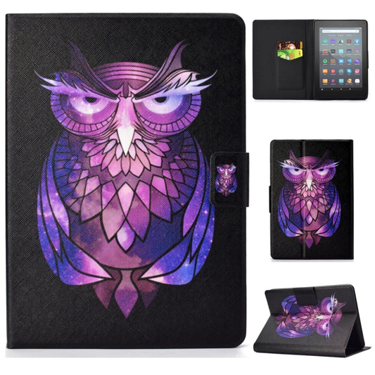 For Amazon Kindle Youth Version 2022 Voltage Colored Drawing Smart Leather Tablet Case(Owl) - Amazon by PMC Jewellery | Online Shopping South Africa | PMC Jewellery | Buy Now Pay Later Mobicred