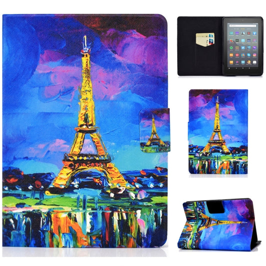 For Amazon Kindle Youth Version 2022 Voltage Colored Drawing Smart Leather Tablet Case(Eiffel Tower) - Amazon by PMC Jewellery | Online Shopping South Africa | PMC Jewellery | Buy Now Pay Later Mobicred