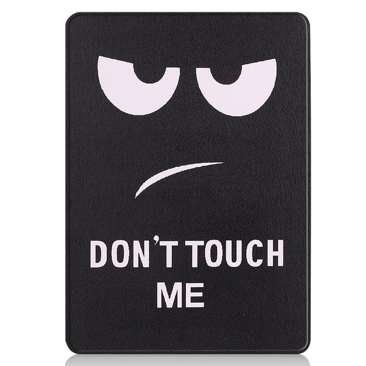 For Microsoft Surface Pro 9 Custer Painted 3-Fold Holder Leather Tablet Case(Big Eye Me) - Microsoft by PMC TechLife | Online Shopping South Africa | PMC TechLife | Buy Now Pay Later Mobicred