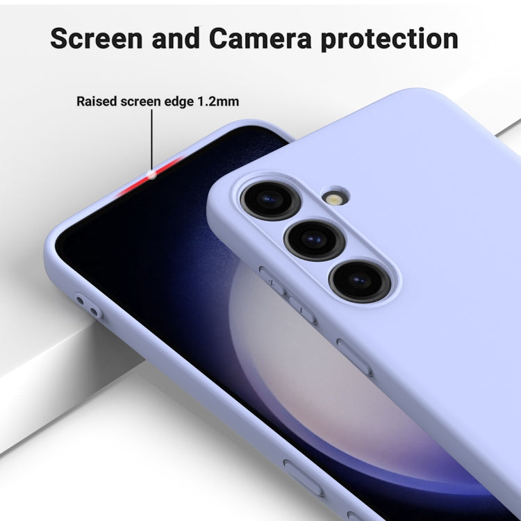For Samsung Galaxy S24 5G Color Liquid Silicone Phone Case(Purple) - Galaxy S24 5G Cases by PMC TechLife | Online Shopping South Africa | PMC TechLife
