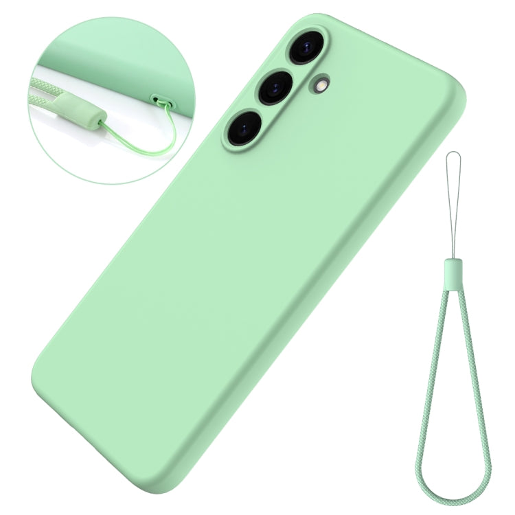 For Samsung Galaxy S25+ 5G Color Liquid Silicone Phone Case(Green) - free shipping - PMC Jewellery - Order now!