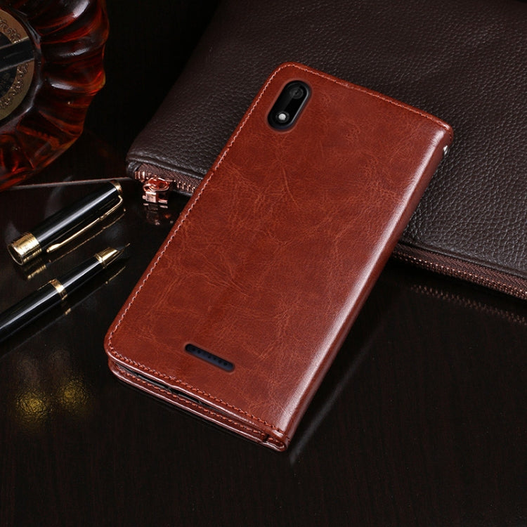 For Wiko Y60 idewei Crazy Horse Texture Horizontal Flip Leather Case with Holder & Card Slots & Wallet(Brown) - Wiko by idewei | Online Shopping South Africa | PMC Jewellery | Buy Now Pay Later Mobicred