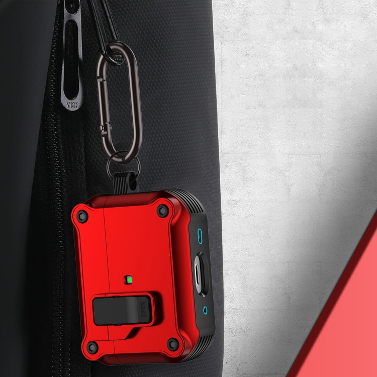 For AirPods Pro 2 Eagle Shockproof Earphone Protective Case with Switch(Red) - For AirPods Pro 2 by PMC Jewellery | Online Shopping South Africa | PMC Jewellery | Buy Now Pay Later Mobicred