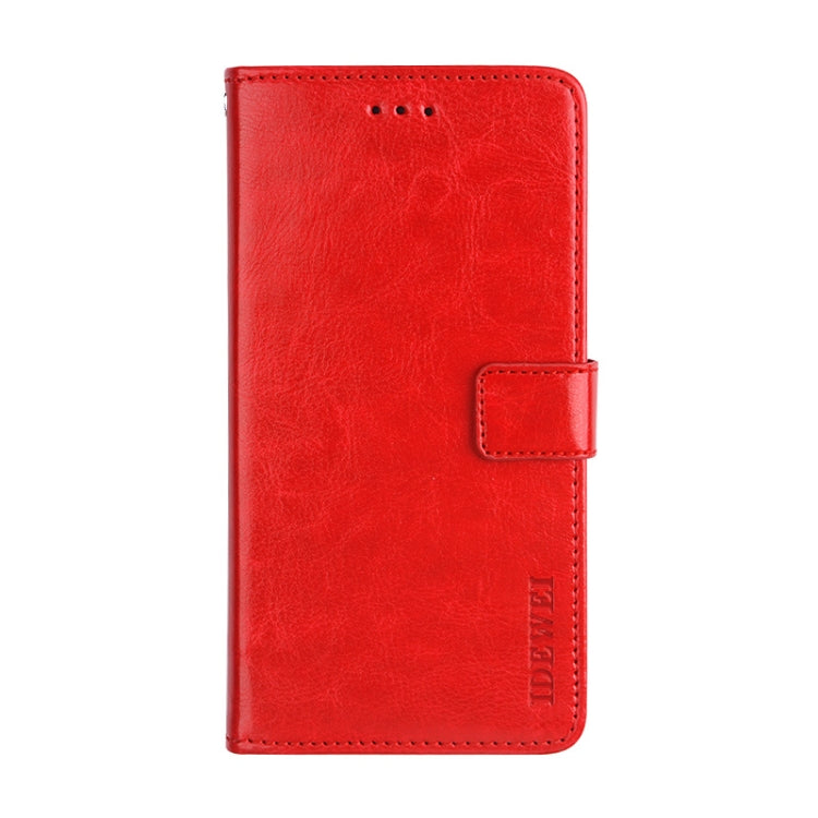 For Blackview A60 idewei Crazy Horse Texture Horizontal Flip Leather Case with Holder & Card Slots & Wallet(Red) - More Brand by idewei | Online Shopping South Africa | PMC TechLife | Buy Now Pay Later Mobicred