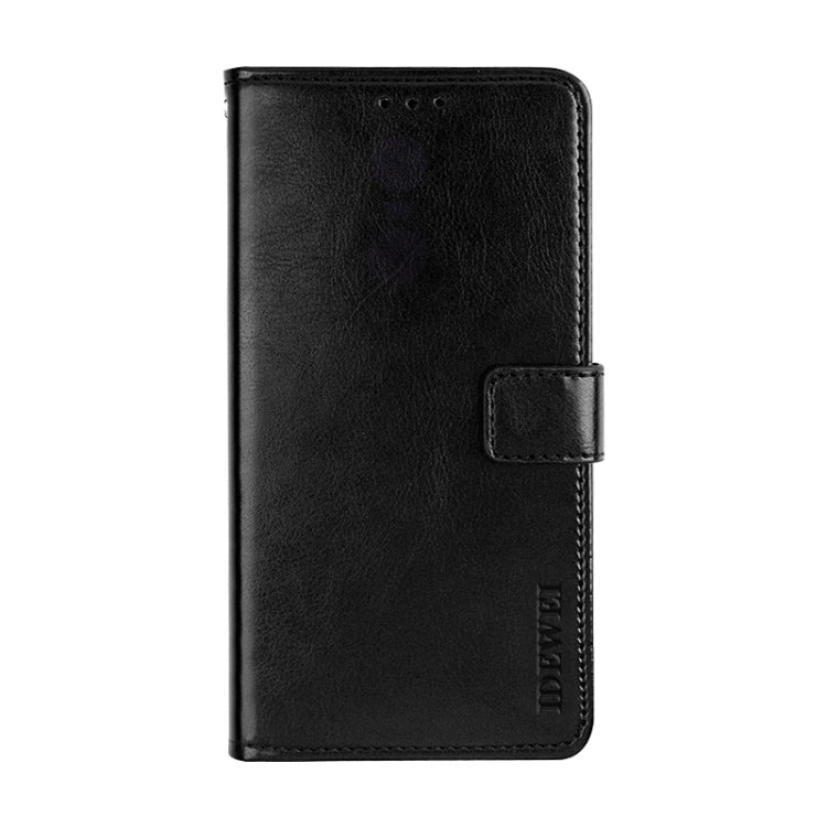 For Blackview A60 Pro idewei Crazy Horse Texture Horizontal Flip Leather Case with Holder & Card Slots & Wallet(Black) - More Brand by idewei | Online Shopping South Africa | PMC Jewellery | Buy Now Pay Later Mobicred