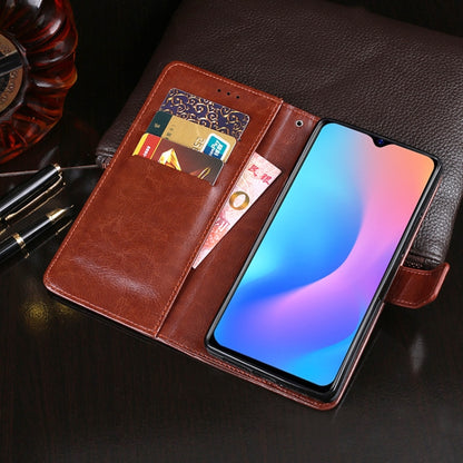 For Blackview A60 Pro idewei Crazy Horse Texture Horizontal Flip Leather Case with Holder & Card Slots & Wallet(Black) - More Brand by idewei | Online Shopping South Africa | PMC Jewellery | Buy Now Pay Later Mobicred