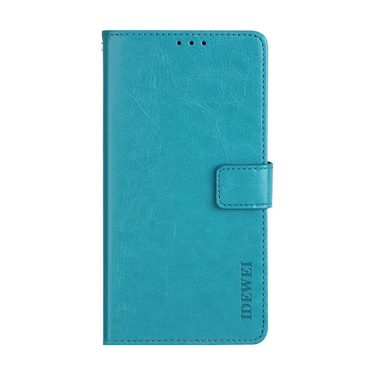 For Blackview A60 Pro idewei Crazy Horse Texture Horizontal Flip Leather Case with Holder & Card Slots & Wallet(Sky Blue) - More Brand by idewei | Online Shopping South Africa | PMC Jewellery | Buy Now Pay Later Mobicred