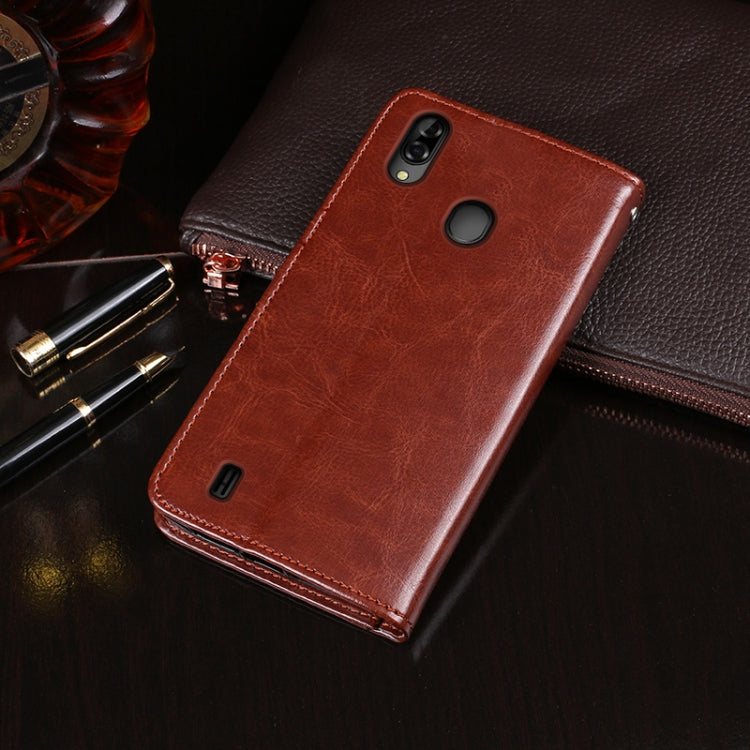 For Blackview A60 Pro idewei Crazy Horse Texture Horizontal Flip Leather Case with Holder & Card Slots & Wallet(White) - More Brand by idewei | Online Shopping South Africa | PMC TechLife | Buy Now Pay Later Mobicred