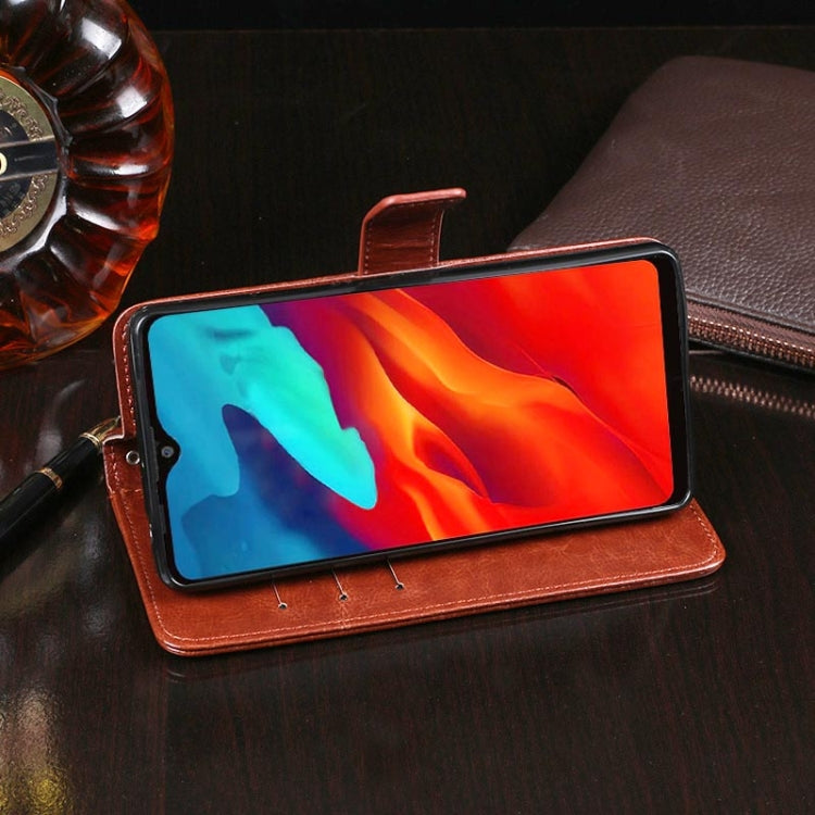 For Blackview A80 Pro idewei Crazy Horse Texture Horizontal Flip Leather Case with Holder & Card Slots & Wallet(Brown) - More Brand by idewei | Online Shopping South Africa | PMC Jewellery | Buy Now Pay Later Mobicred