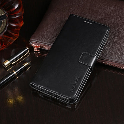 For Blackview BV6100 idewei Crazy Horse Texture Horizontal Flip Leather Case with Holder & Card Slots & Wallet(Black) - More Brand by idewei | Online Shopping South Africa | PMC Jewellery | Buy Now Pay Later Mobicred