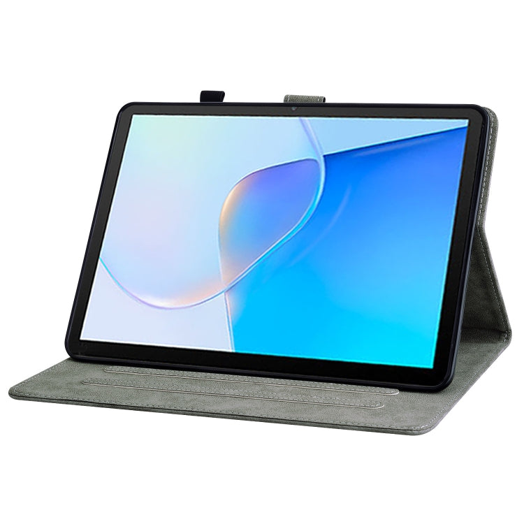 For Huawei MatePad SE Tiger Pattern Flip Leather Tablet Case(Black) - Huawei by PMC TechLife | Online Shopping South Africa | PMC TechLife | Buy Now Pay Later Mobicred