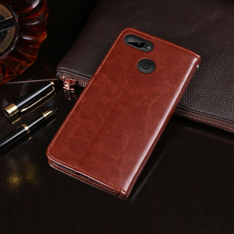 For Oukitel C11 Pro idewei  Crazy Horse Texture Horizontal Flip Leather Case with Holder & Card Slots & Wallet(Brown) - More Brand by idewei | Online Shopping South Africa | PMC Jewellery | Buy Now Pay Later Mobicred